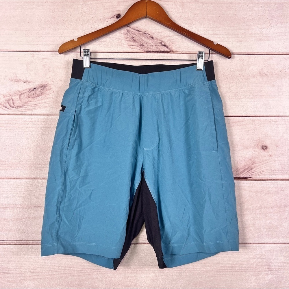 Lululemon Men’s The Short Blue Teal Athletic Lined Sz M